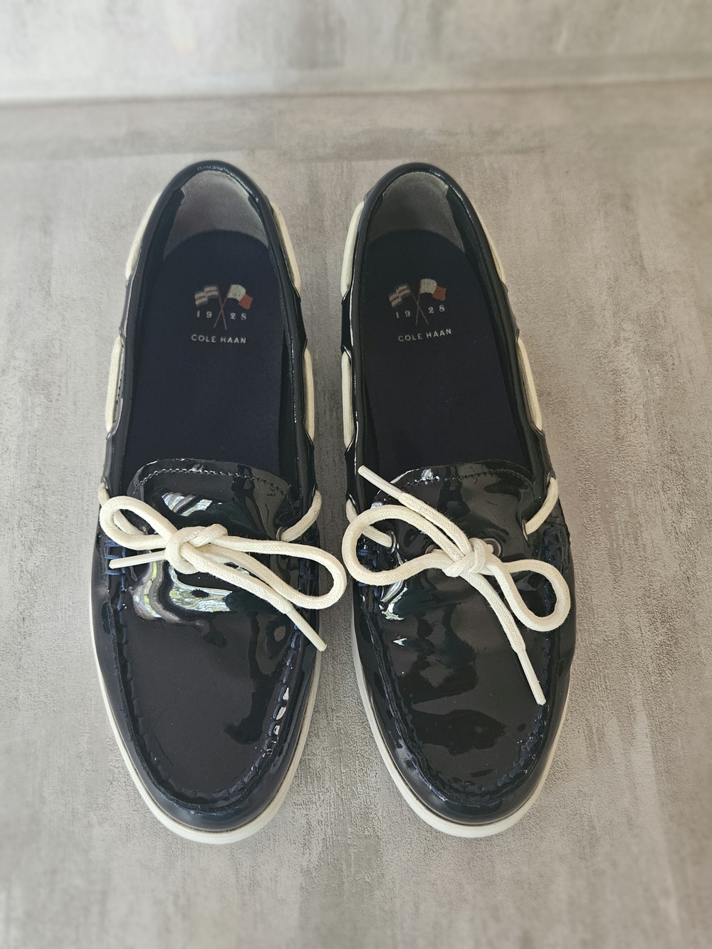 Cole Haan Women's Patent Leather Boat Shoes Loafers Black Size 8 B - Picture 7 of 15